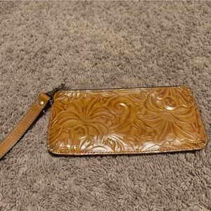 Patricia Nash Tooled Leather Wristlet | Floral Zip Wallet
